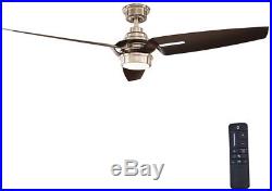 Iron Crest 60 in LED DC Motor Indoor Brushed Nickel Ceiling Fan Light Kit Remote