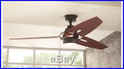 Iron Crest 60 in. LED DC Motor Indoor Espresso Bronze Ceiling Fan with Light Kit