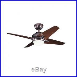 Kichler 42 Indoor LED Ceiling Fan with Blades, Light Kit and Wall Con