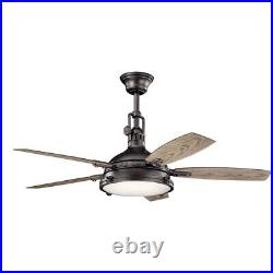 Kichler Lighting 310018AVI Hatteras Bay Ceiling Fan with Light Kit with