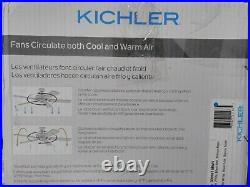 Kichler Lighting-330001MWH-Geno 54 Ceiling Fan with Light Kit Matte