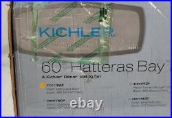 Kichler Lighting Hatteras Bay Ceiling Fan with Light Kit (310017DBK) NEW