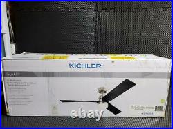 Kichler Spyn 52 3 Blade Ceiling Fan With Blades, LED Light Kit & Wall Control