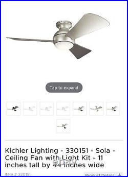 Kichler ceiling fan light kit