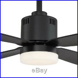 Kitteridge 52 in. LED Indoor Matte Black Ceiling Fan with Light Kit
