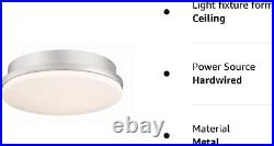Kute LED Ceiling Fan Light Kit Brushed Nickel, 5.51 Inch