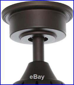 LED Indoor Outdoor Espresso Bronze Ceiling Fan Light Kit Remote Control
