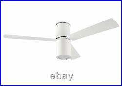 LEDS C4 Design Ceiling Fan Formentera White 132 cm with Light and Remote Kit