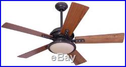 Lake Cypress 52 In Black Iron Indoor Downrod Mount Ceiling Fan Light Kit Remote