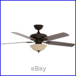 Led Indoor Mediterranean Bronze Ceiling Fan With Light Kit And Remote Control