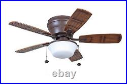 Litex WH44OSB5L Soe Mooreland 44 Inch Ceiling Fan with Light Kit, Oiled Rub