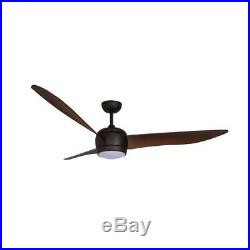Lucci Air Nordic 56 in. Oil Rubbed Bronze Ceiling Fan with Light Kit & Remote 14