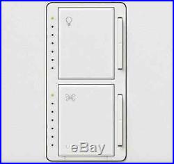 Lutron Ceiling Fan Light Dimmer Wall Control Switch Plate Cover Kit 7 Speed New
