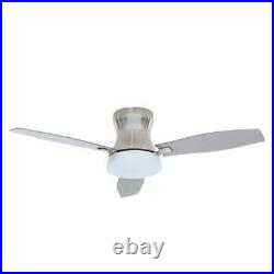 Marta 52 in. Indoor Brushed Nickel Ceiling Fan with Light Kit and Remote Control