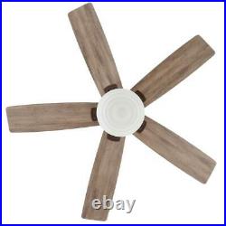 Maxwell 52 in. LED Indoor Mediterranean Bronze Ceiling Fan with Light Kit