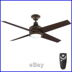Mercer 52 in. LED Indoor Oil Rubbed Bronze Ceiling Fan with Light Kit and Remote