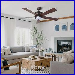 Merra 52'' Integrated LED Natural Bronze Ceiling Fan with Light Kit