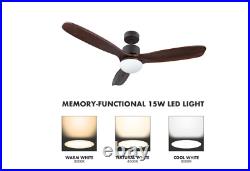 Merra 52 in. LED Indoor Old Bronze Ceiling Fan with Light Kit and Remote Control