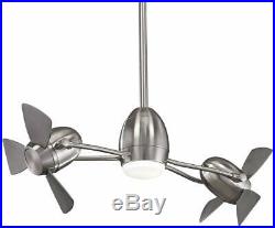 Minka-Aire F304L-BN/SL CageFree Gyro 42 Ceiling Fan with LED Light Kit