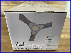 Minka Aire Fans F868L-WHF Sleek 60 Inch Smart Ceiling Fan with Light Kit Flat