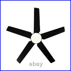 Modern Ceiling Fan with Light 48'' 5-Blade Ceiling Fan with Light Kit and Dimmab