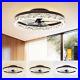 Modern Ceiling Fans with Lights and Remote, 19.7In Low Profile Ceiling Fan Fl