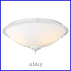 Monte Carlo Fan Company 3-Light LED Light Kit/Bowl Cap, Matte White MC247RZW