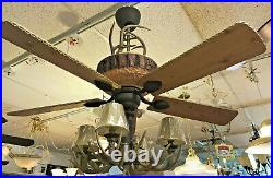 Monte Carlo Great Lodge Fan With Light & Optional Antler Kit 52