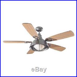 Monte Carlo Morton Oil Can Morton 52 5 Blade Indoor Ceiling Fan with Light Kit