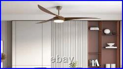 NEW- 52'' Modern 3 -Blade Ceiling Fan with LED Light Kit & Remote 2-Pack