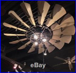 NEW 72 Quorum Windmill Ceiling Fan Bronze 97215 Farmhouse Light Kits Available