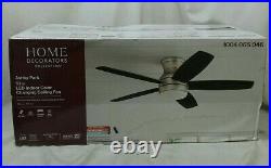 NEW! Ashby Park 52 in. Brushed Nickel Ceiling Fan with Light Kit and Remote