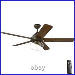 NEW! HOME DECORATORS Avonbrook 56 in. LED Bronze Ceiling Fan with Light Kit