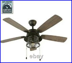 NEW! Home Decorators 52 Indoor/Outdoor Ceiling Fan WithLight Kit