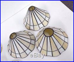 NEW MINKA K9345-22 CEILING FAN LIGHT KIT Golden TIFFANY STAINED & LEADED GLASS