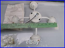 NEW Universal 4 Arm Ceiling Fan Light Fixture Addon Kit with Hardware Instructions