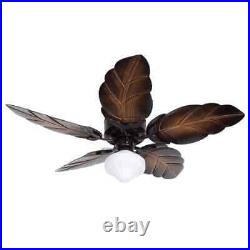 Nassau 52 in Indoor/Outdoor LED Gilded Iron Wet Rated Ceiling Fan WithLight Kit