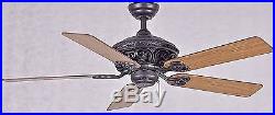New 52 ORB oil rubbed bronze ceiling fan with a bowl light kit