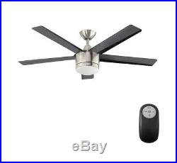 New Ceiling Fan with Light Kit Home Decorators 52 in. LED Indoor Brushed Nickel