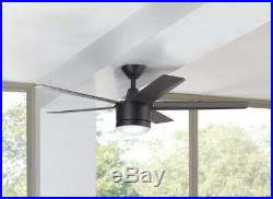 New Ceiling Fan with Light Kit Home Decorators 52 in. LED Indoor Matte Black