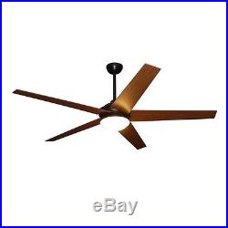 New Dark Bronze Ceiling Fan 64 in With LED Light Kit Indoor Outdoor Remote Control