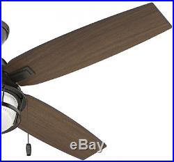 Noble Bronze Downrod/Close Mount Indoor/Outdoor Ceiling Fan Light Kit (4-Blade)