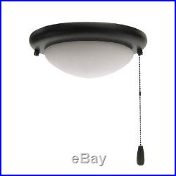 OIL RUBBED BRONZE AND FROST GLASS CEILING FAN LIGHT KIT 11 x 5
