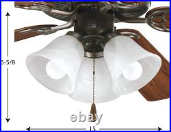 P2600-20WB Fan Light Kit, Brown