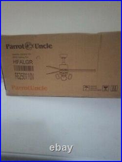 Parrot Uncle 52 Carlisle Indoor Black Ceiling Fan With Light Kit Remote