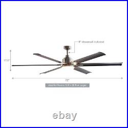 Parrot Uncle Ceiling Fan 72 Integrated LED Lifht Kit With Timer, Remote, Hardware