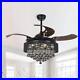 Parrot Uncle Ceiling Fan With Light Kit Remote Control 46 Downrod Mount Black