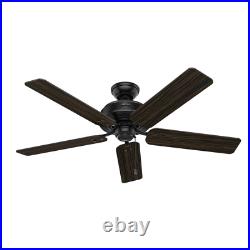 Port Isabel 52 In. Led Indoor/Outdoor Matte Black Ceiling Fan With Light Kit