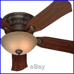 Premium 52 in. 52 New Bronze Ceiling Fan With Light Kit And Warranty