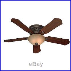 Premium 52 in. 52 New Bronze Ceiling Fan With Light Kit And Warranty